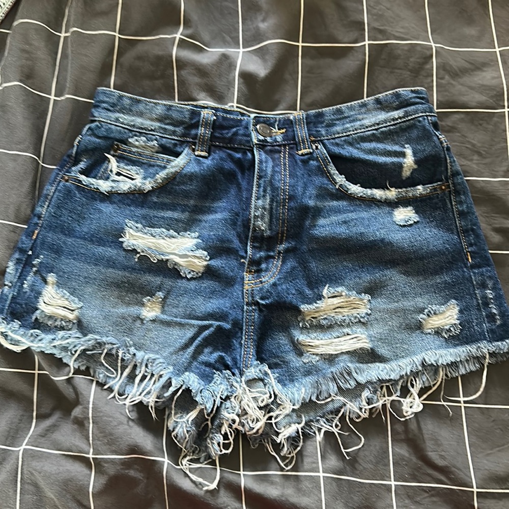 Denim shorts